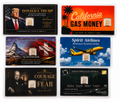 1g Valcambi Suisse .999 Fine Silver Bar Lot of 6 Collectible Display Cards Set