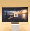 US Air Force Aircraft Carrier Card w/ Genuine 1g Valcambi Suisse .999 Silver Bar
