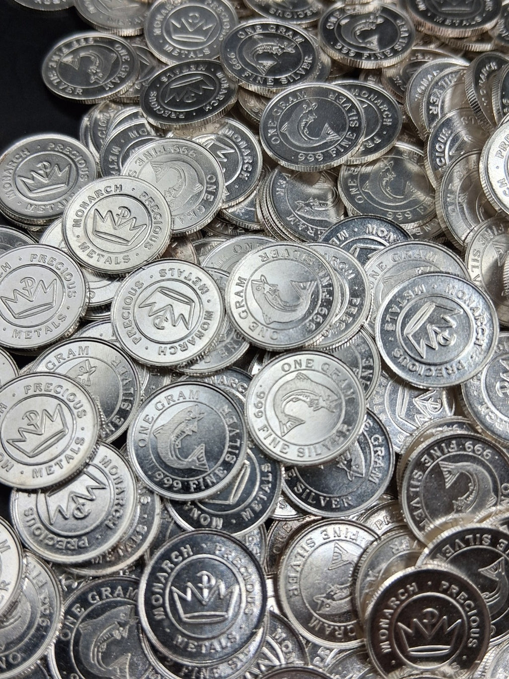 (80x) Pure .999 Fine Silver Rounds Premium New Bullion Estate Lot Designs