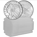 Lot 20 Silver Round Half Oz Incuse Indian .999 Fine Tube of 20 X .5 Oz