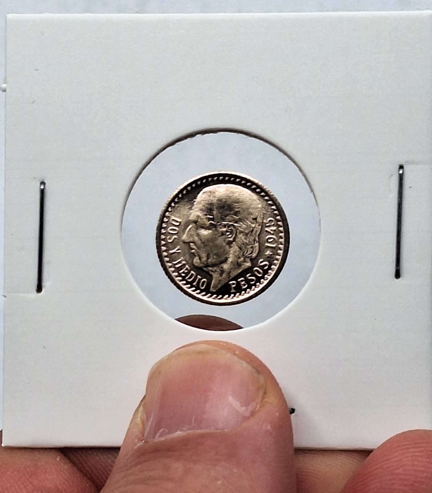 14K Gold 2 Pesos & 2.5 Pesos Coin Set Privately Minted in Protective Holders