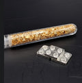 1/8 oz .999 Fine Silver Stackable Bar Building Block Style Bullion + Gold Flakes