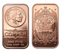1 Oz Copper Bar Random Design