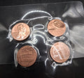 2025 P & D Lincoln Penny Set - Lot 4 Cents Uncirculated in Laminate SHIPS FREE!