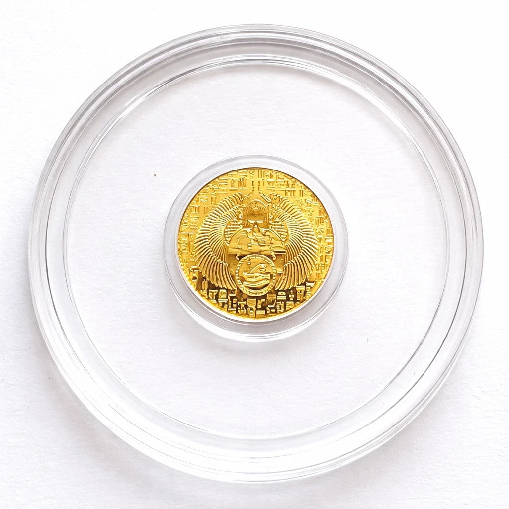 24K .9999 Gold 3 Coin Set – Eagle Flag / Mercury / Scarab Bullion Rounds