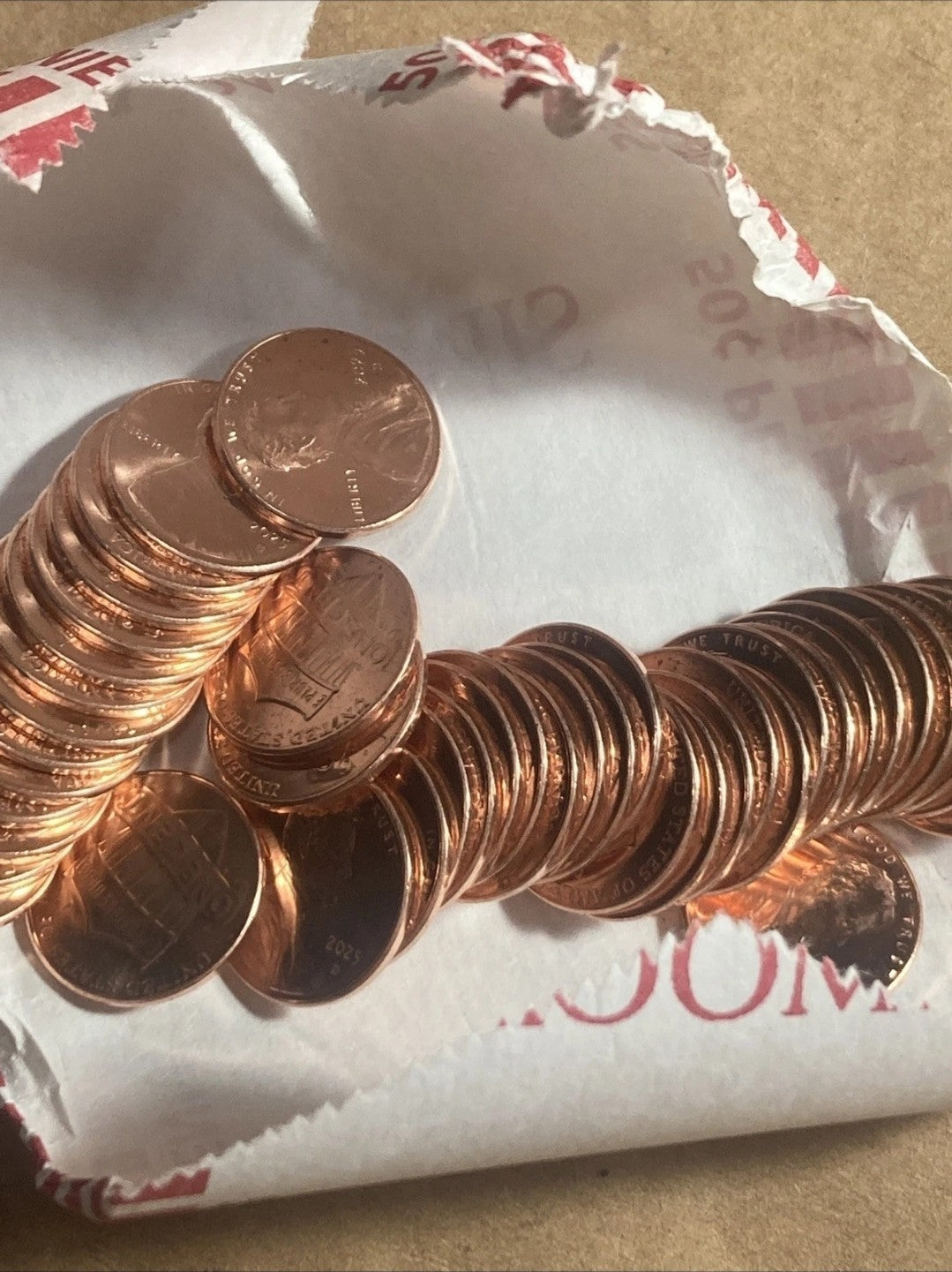 2025 D Lincoln Penny Uncirculated 1 Roll $2 A Coin