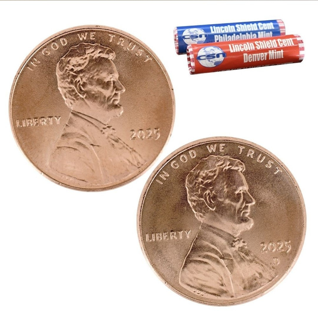 2025 P&D Lincoln Cent Rolls