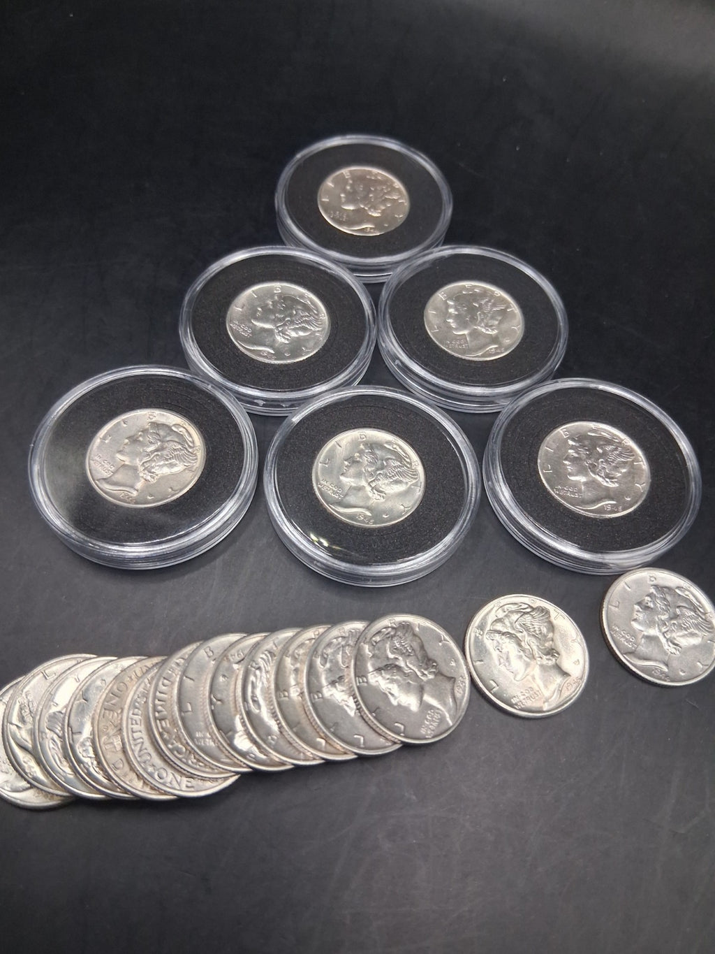 Lot (3) Mercury Dime From OBW Roll Estate Hoard CHOICE-GEM BU UNC 90% Silver  🔥