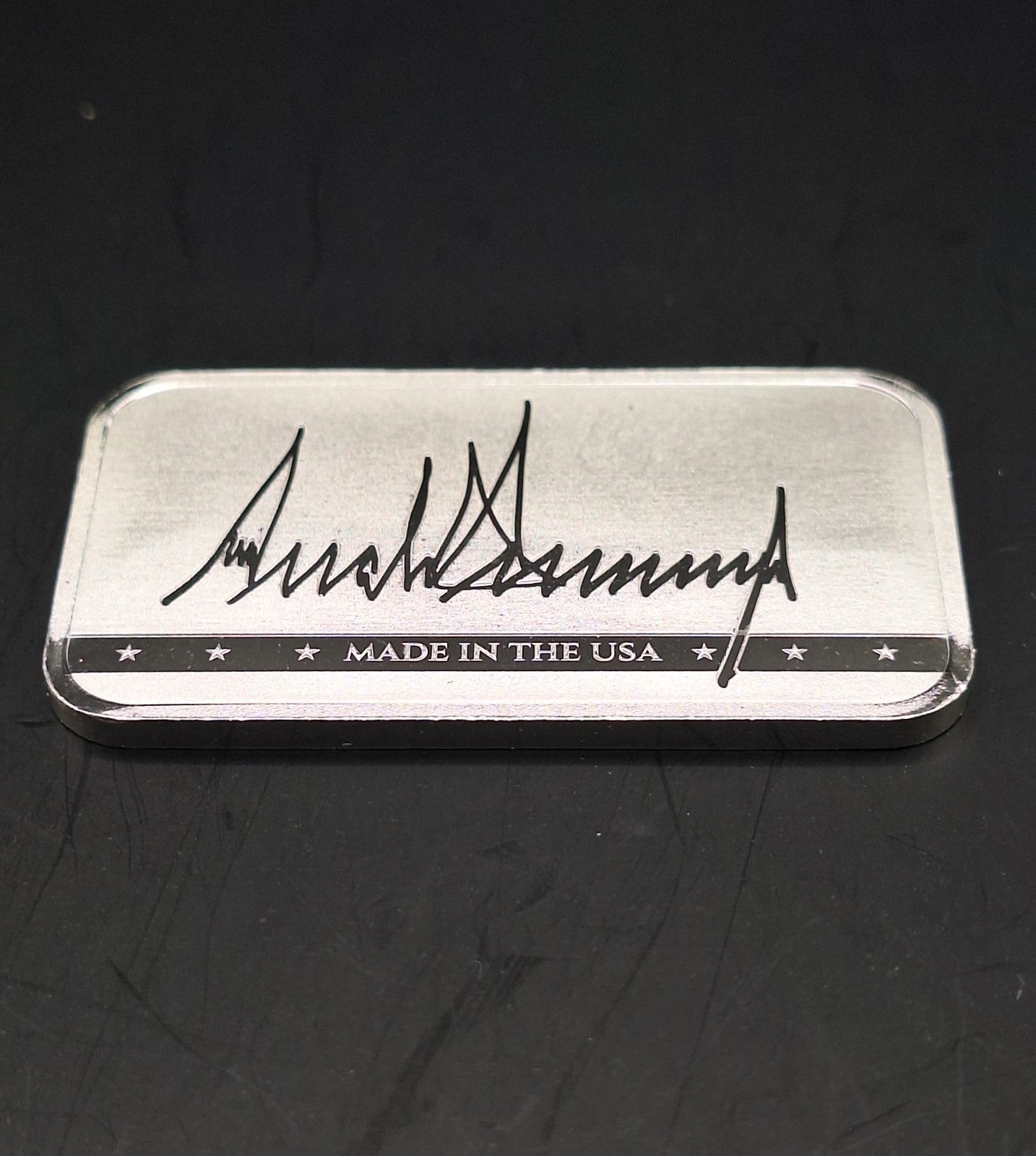 1 oz Trump Signature Presidential Silver Bar .999 Fine Bullion
