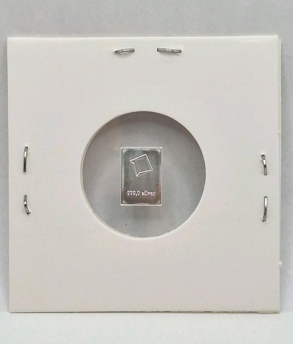Valcambi Suisse 1g Silver Bar .999 Fine Pure Bullion In Protective Holder