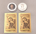 Charlie Kirk 2-Coin .999 Silver Set + 2 BONUS 1/4000 oz Idaho Goldbacks!