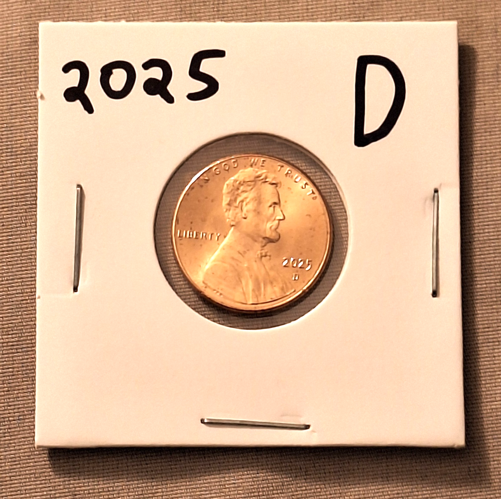 2x 2025 PD P D ABRAHAM LINCOLN SHIELD CENT BRILLIANT UNCIRCULATED ⭐ READY 2 SHIP