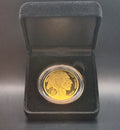 2026 Cook Islands $5 Buffalo Gold Coin 100mg .9999 Fine Gold in Display Case