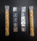 20 Grams Silver Bullion Bars .999 Fine + 2 Vials Gold Flake Estate Lot Anchor