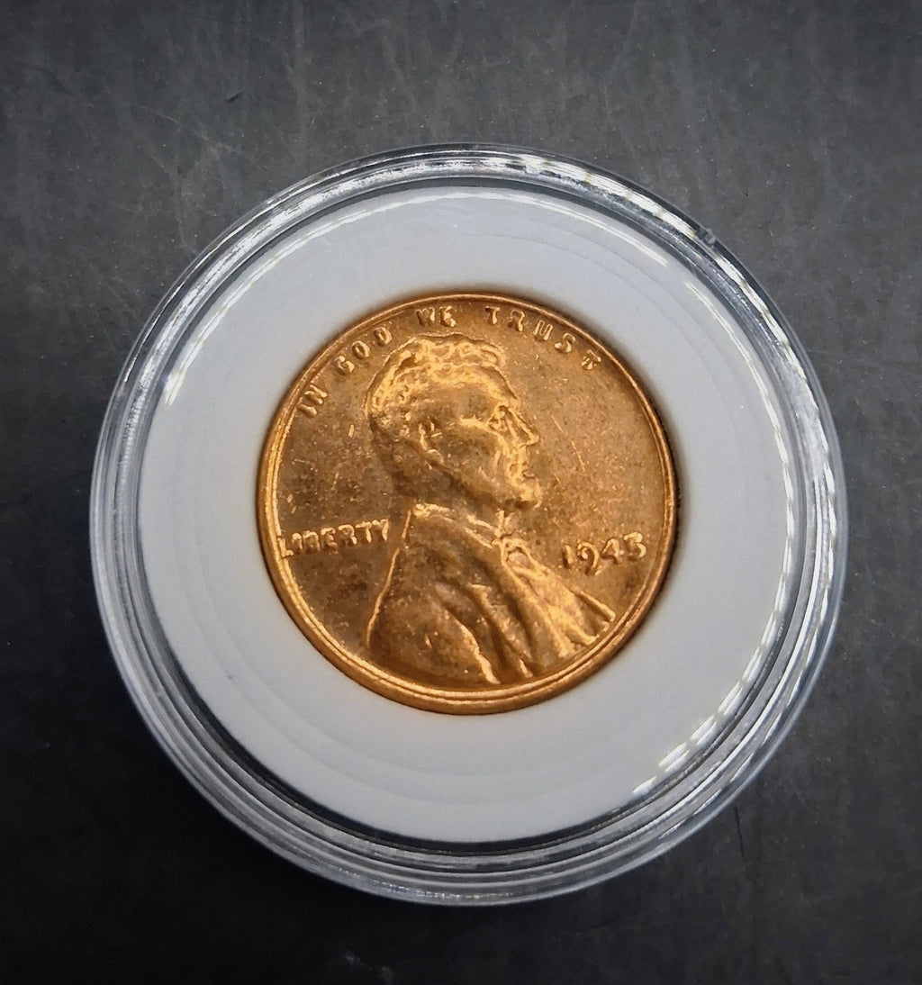 Lincoln Wheat Penny Cent BU Uncirculated - Brilliant Coin in Hard Case