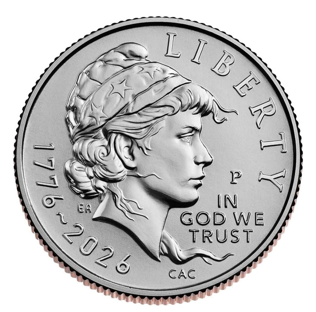 America 250 EMERGING LIBERTY DIMES 1776–2026 Uncirculated Rolls Set - P & D Mint