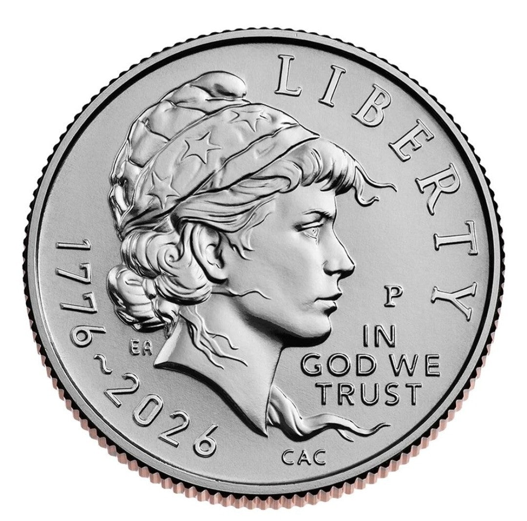 America 250 EMERGING LIBERTY DIMES 1776–2026 Uncirculated Rolls Set - P & D Mint