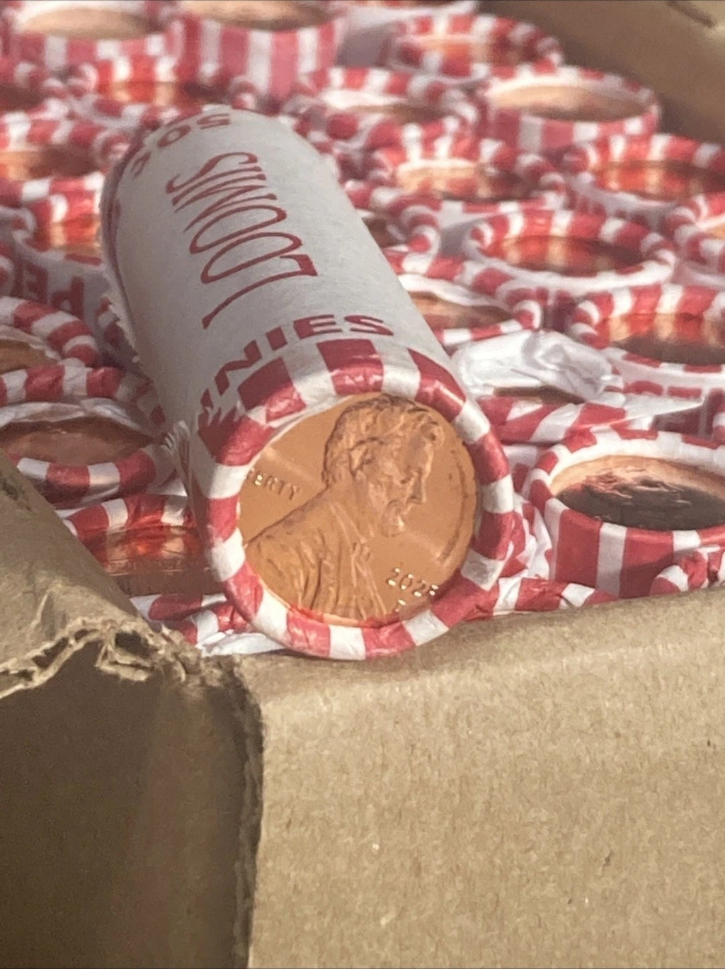 2025 D Lincoln Penny Uncirculated 1 Roll $2 A Coin