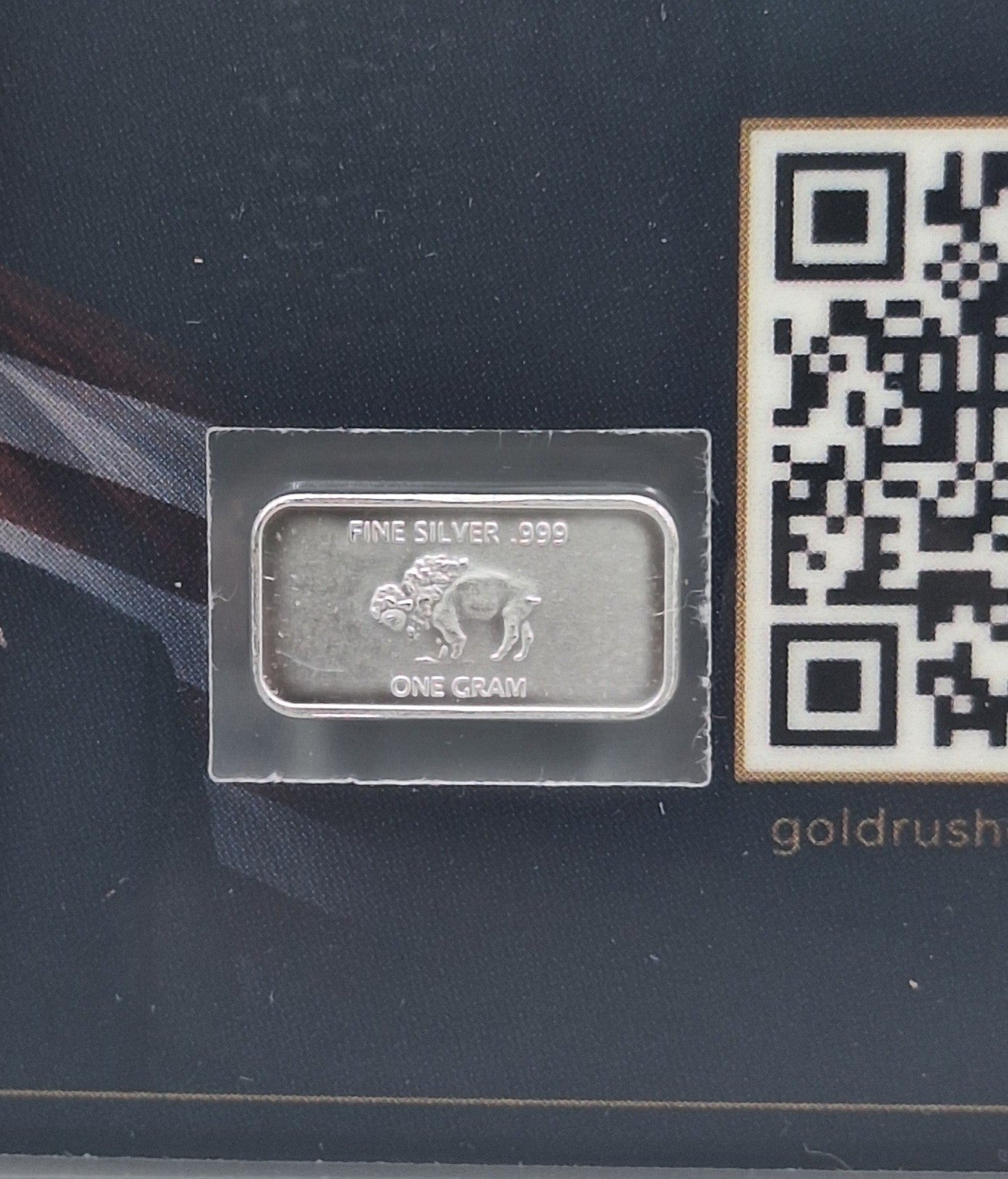 Donald Trump Tribute Card w/ Genuine 1g Buffalo .999 Fine Silver Bar