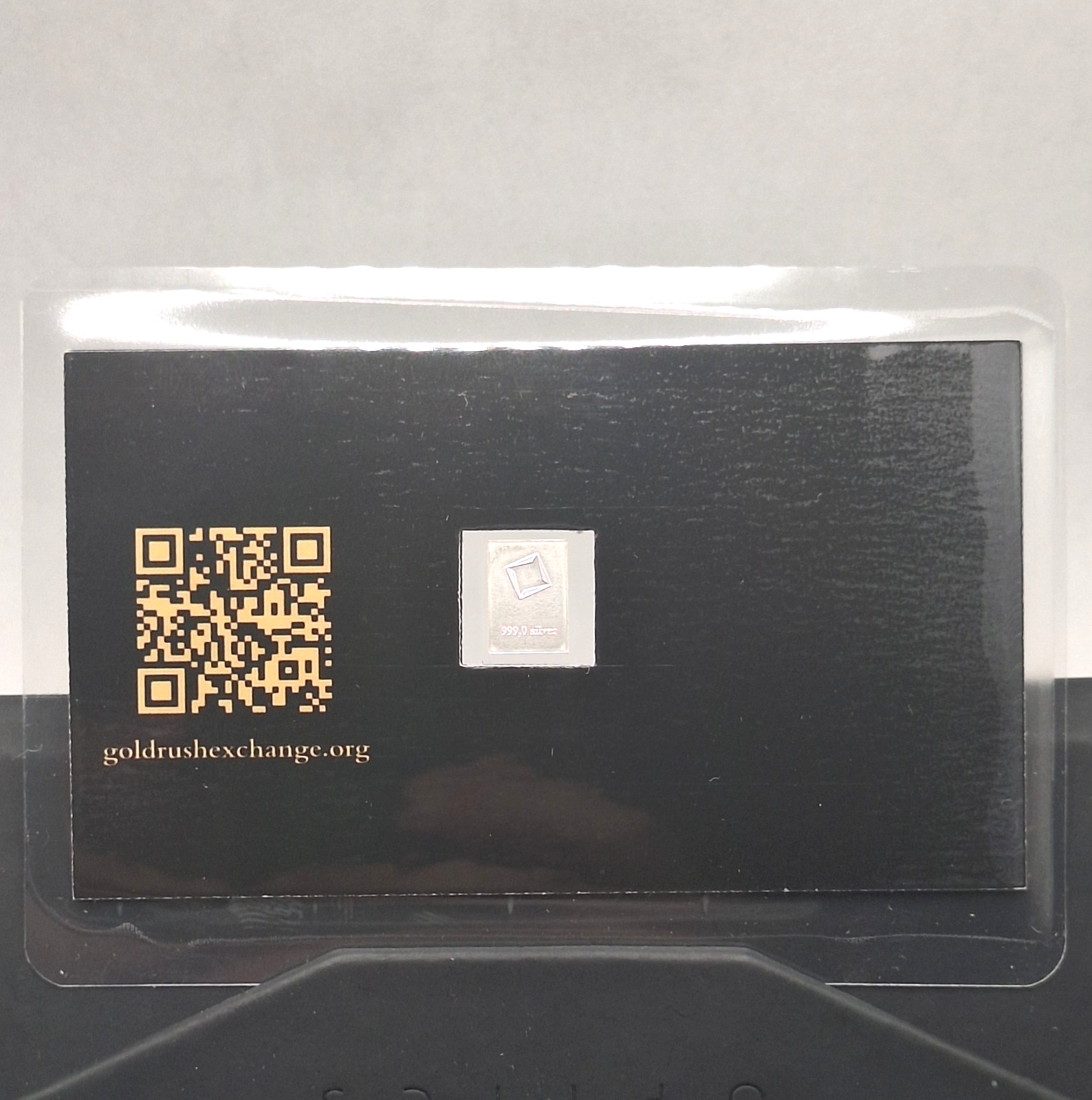 Swiss Precious Metals Card w/ Genuine 1g Valcambi Suisse .999 Fine Silver Bar