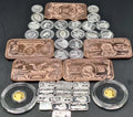 Gold Silver Copper Bullion Lot .999 Bars Rounds Mixed Stacker Investment Set