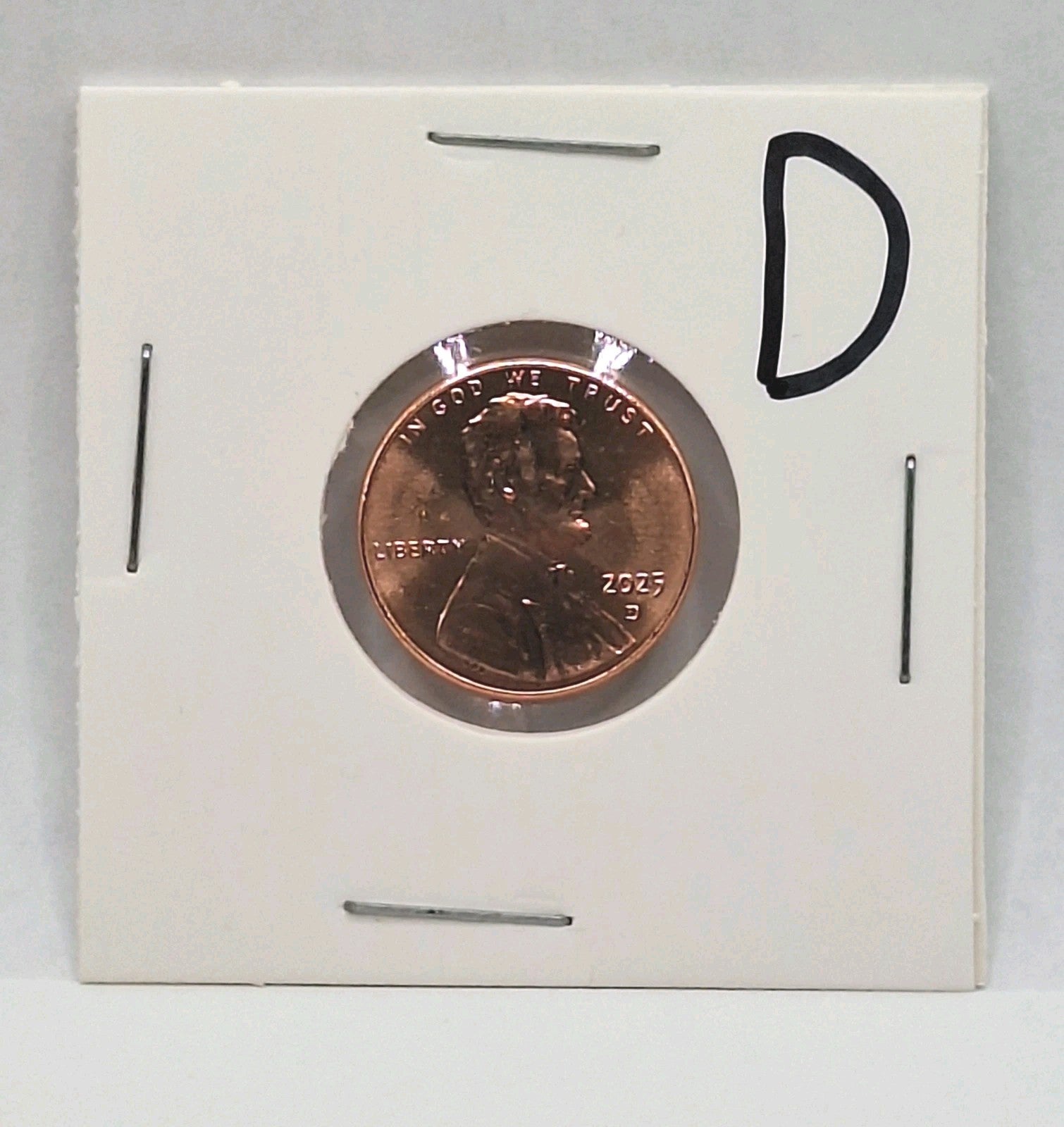 Lot 5x 2025-D Lincoln Shield Cent Penny Gem BU Uncirculated in Protective Holder