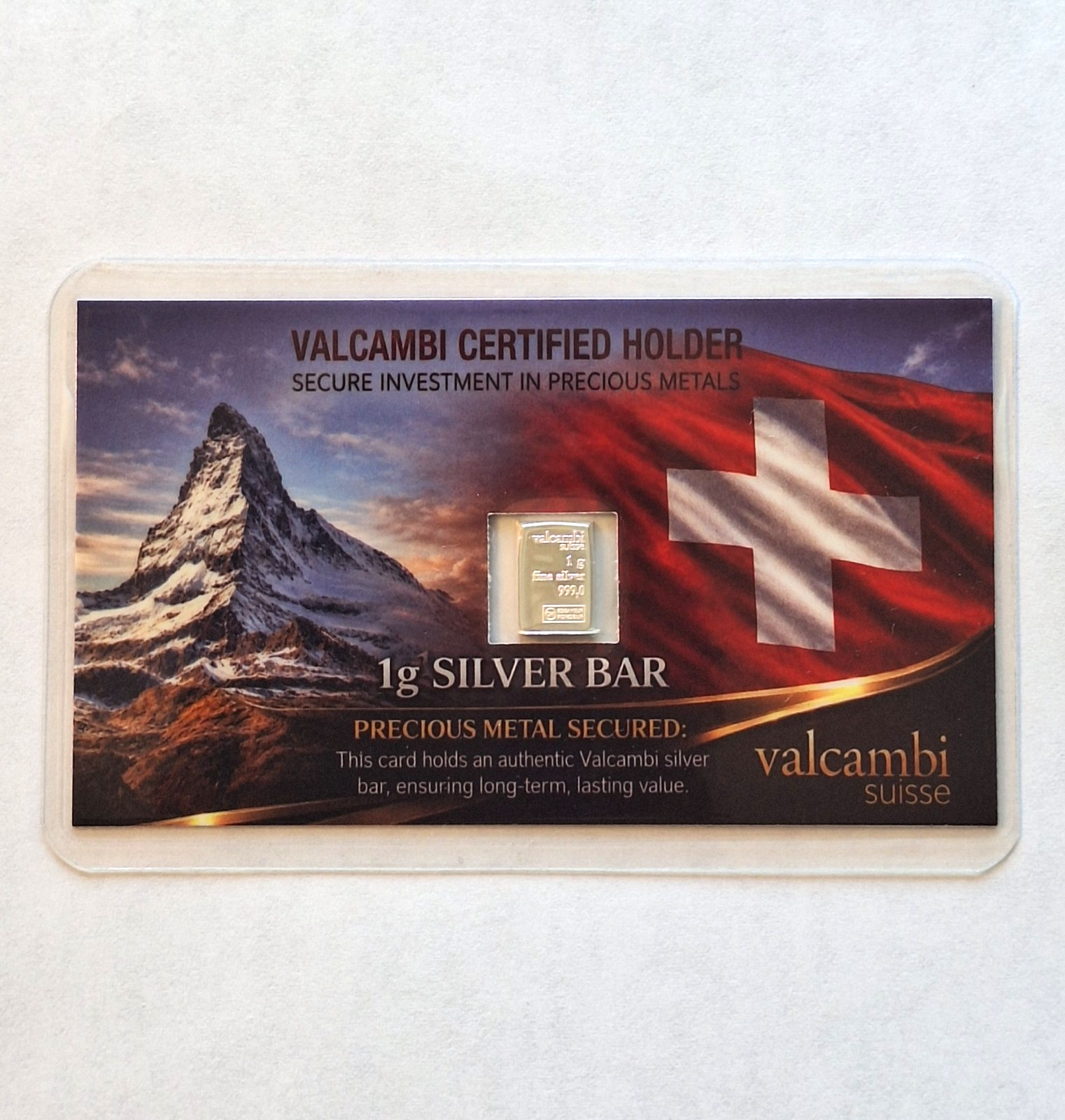 Spirit Airlines & Valcambi Suisse Tribute Card Set w/ 1g .999 Fine Silver Bars