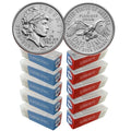 Lot 10 Rolls x 2026 P&D Mint Emerging Liberty Dime 50 Coin Rolls, 5 P & 5 D Roll