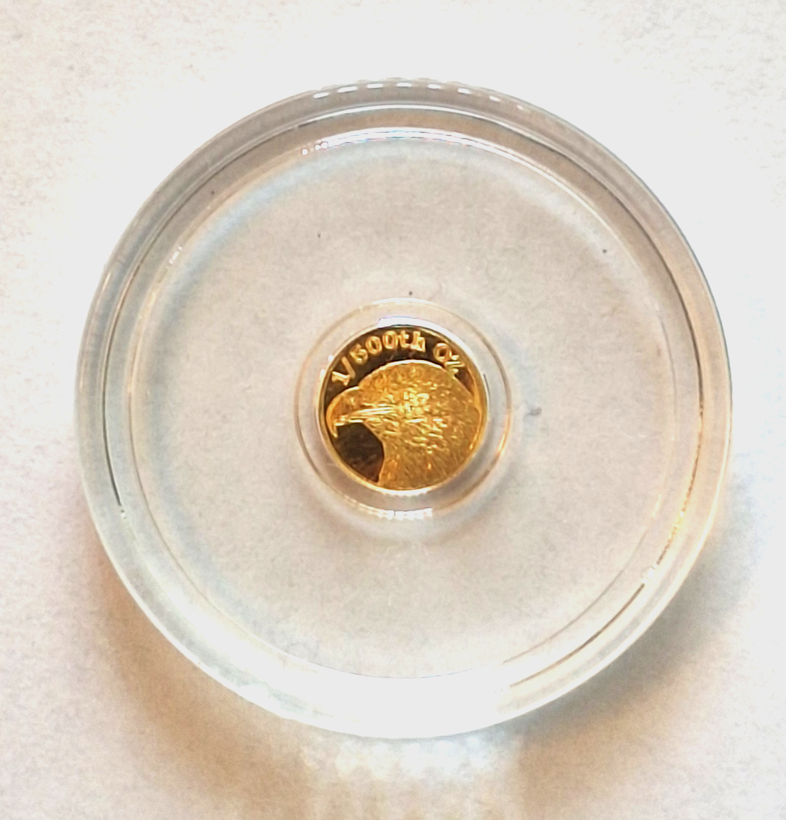 LOT 3x - 1/500 oz .9999 Fine Gold Round American Eagle in Capsule FREE SHIPPING