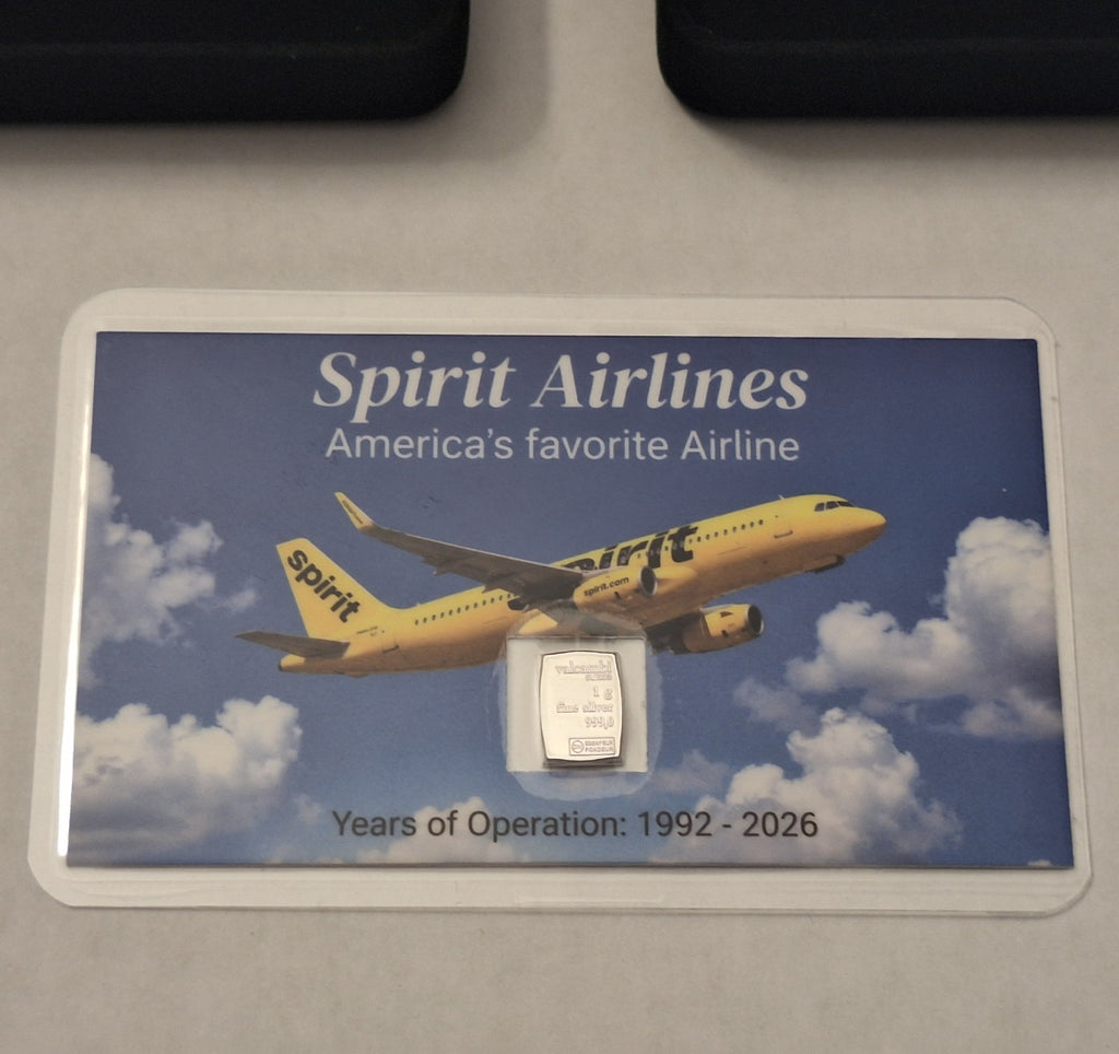 Charlie Kirk Silver Set w/ Display Cases + BONUS Spirit Card 1g Valcambi bar!