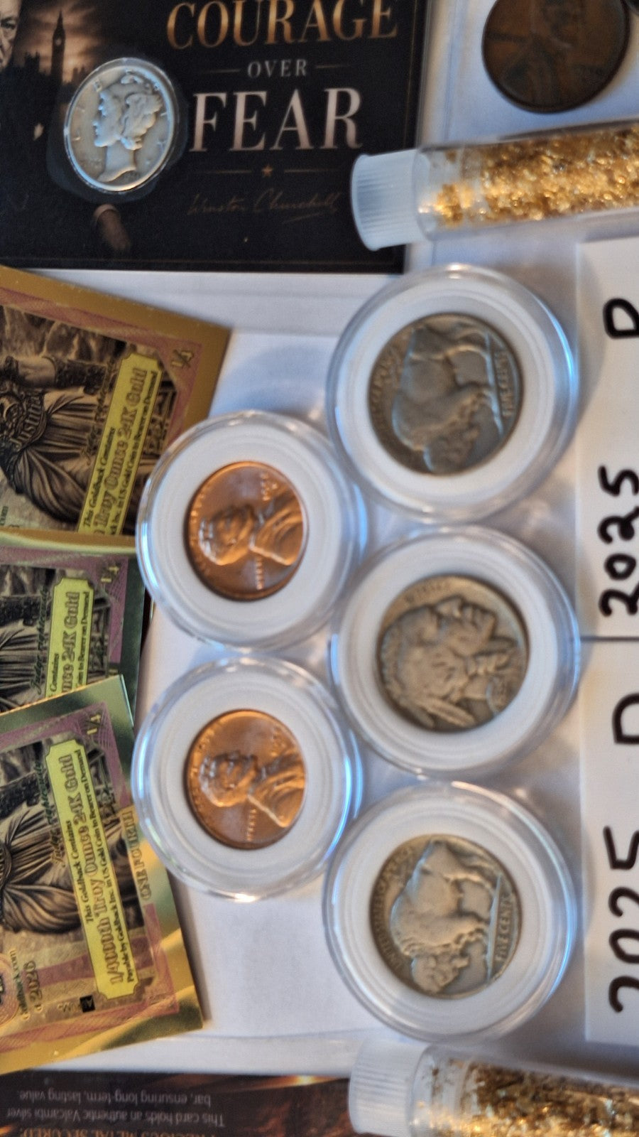 ESTATE SALE COIN LOT | Wheat Pennies, Buffalo Nickels, Goldbacks, Gold & Silver
