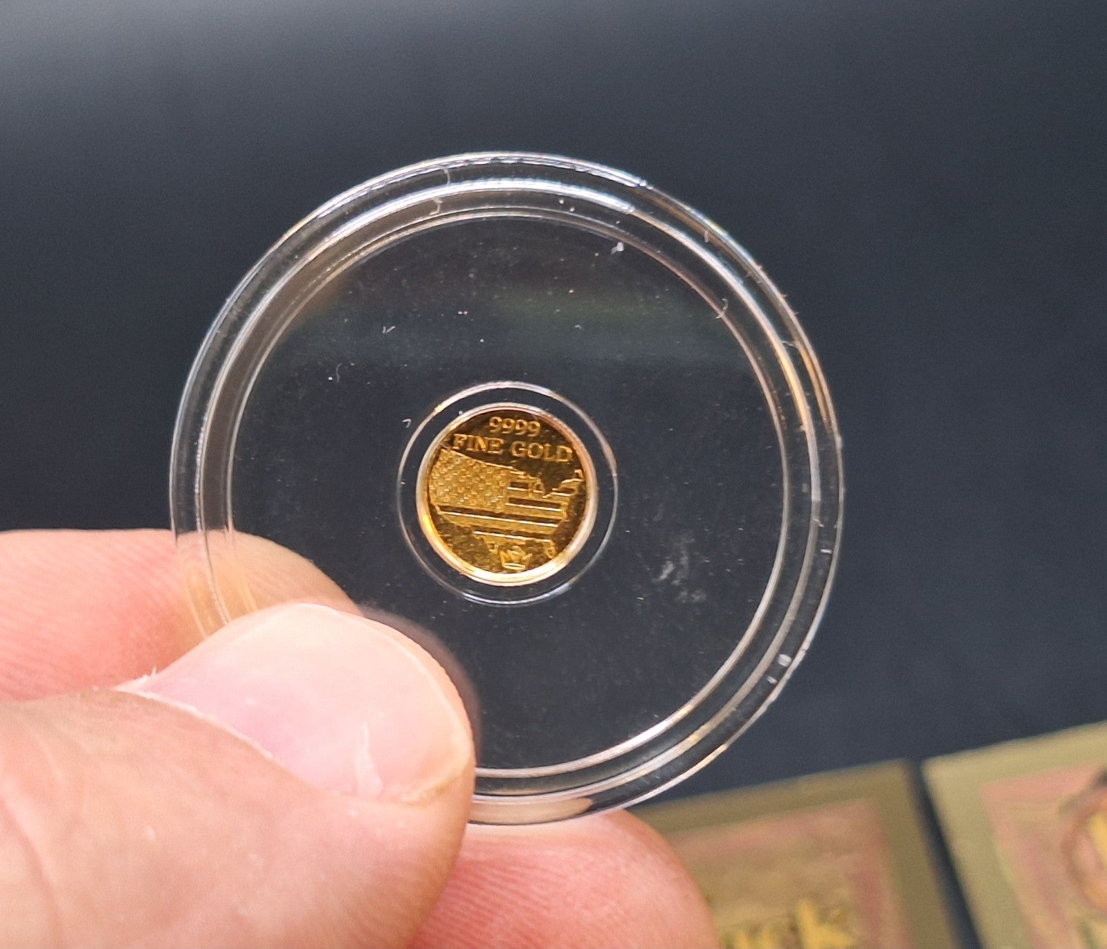 American Eagle Gold Round 1/500 oz & 2 Idaho Goldback 1/4 Gold Notes Set