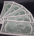 5x Uncirculated $2 Two Dollar Bills - $10 Face Value - Sequential/Random Mint