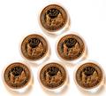 SET  6x - 1 oz U.S. 250th Anniversary Copper Rounds in Capsule .999 Fine Bullion