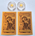 2x 24k Gold American Eagle Flag Coin + 2x FREE 1/4000 oz Idaho Goldback Notes