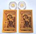 2x 24k Pure Gold Lady Liberty Coins .9999 Rounds + 2 FREE Idaho Goldbacks 24k