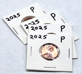 Lot 4x 2025-P Lincoln Shield Cent Penny Gem BU Uncirculated In Protective Holder