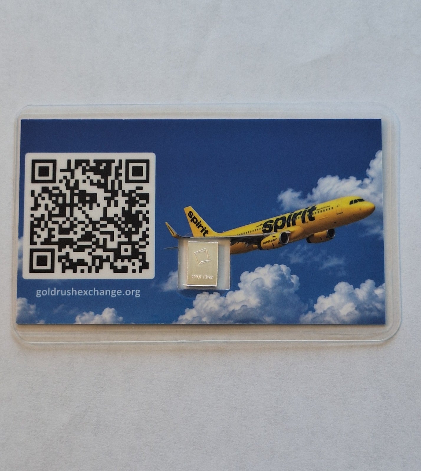 Trump Spirit Airlines & Valcambi Tribute Card Set w/ 1g .999 Fine Silver Bars