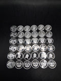 Lot 32 x Pure .999 Fine Silver Rounds Premium New Bullion Estate Coin Designs 🔥