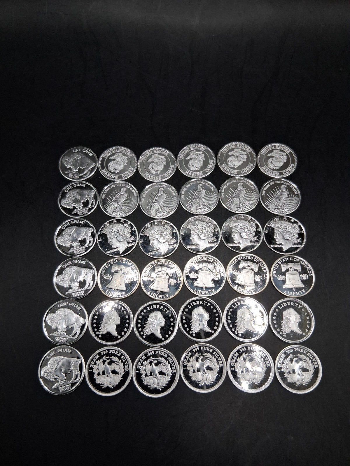 Lot 32 x Pure .999 Fine Silver Rounds Premium New Bullion Estate Coin Designs 🔥