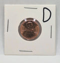 2025-D Lincoln Shield Cent Penny Gem BU Uncirculated Coin in Protective Holder
