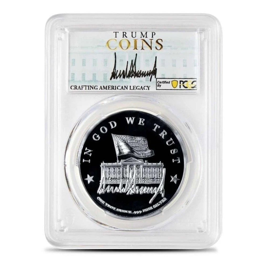 IN STOCK! 1 oz SILVER President Trump First Medallion PCGS GEM Proof MAGA Coin