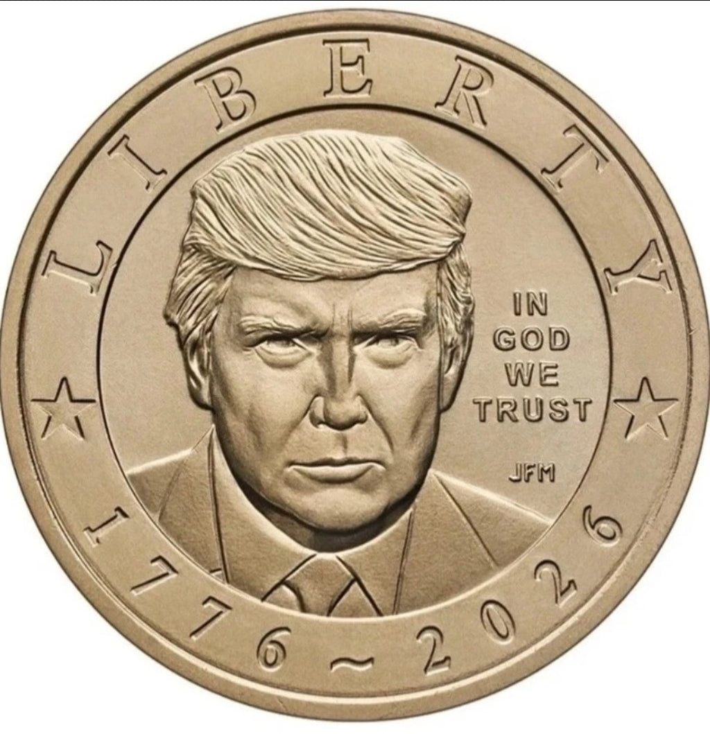 Set 5 x 2026 P President Trump Semiquincentennial $1 Coins ($5 Total)