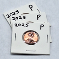 Lot 3x 2025-P Lincoln Shield Cent Penny Gem BU Uncirculated In Protective Holder