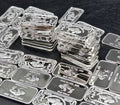 Lot 10 x 1 Gram Silver Bars .999 Fine Bullion - Buffalo Design