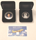 Charlie Kirk Silver Set w/ Display Cases + BONUS Spirit Card 1g Valcambi bar!