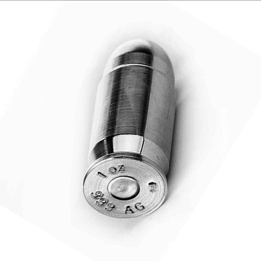 2 Boxs of 10 - 1 oz .999 Fine Silver Bullet .45 Caliber ACP 20 Oz Silver Total