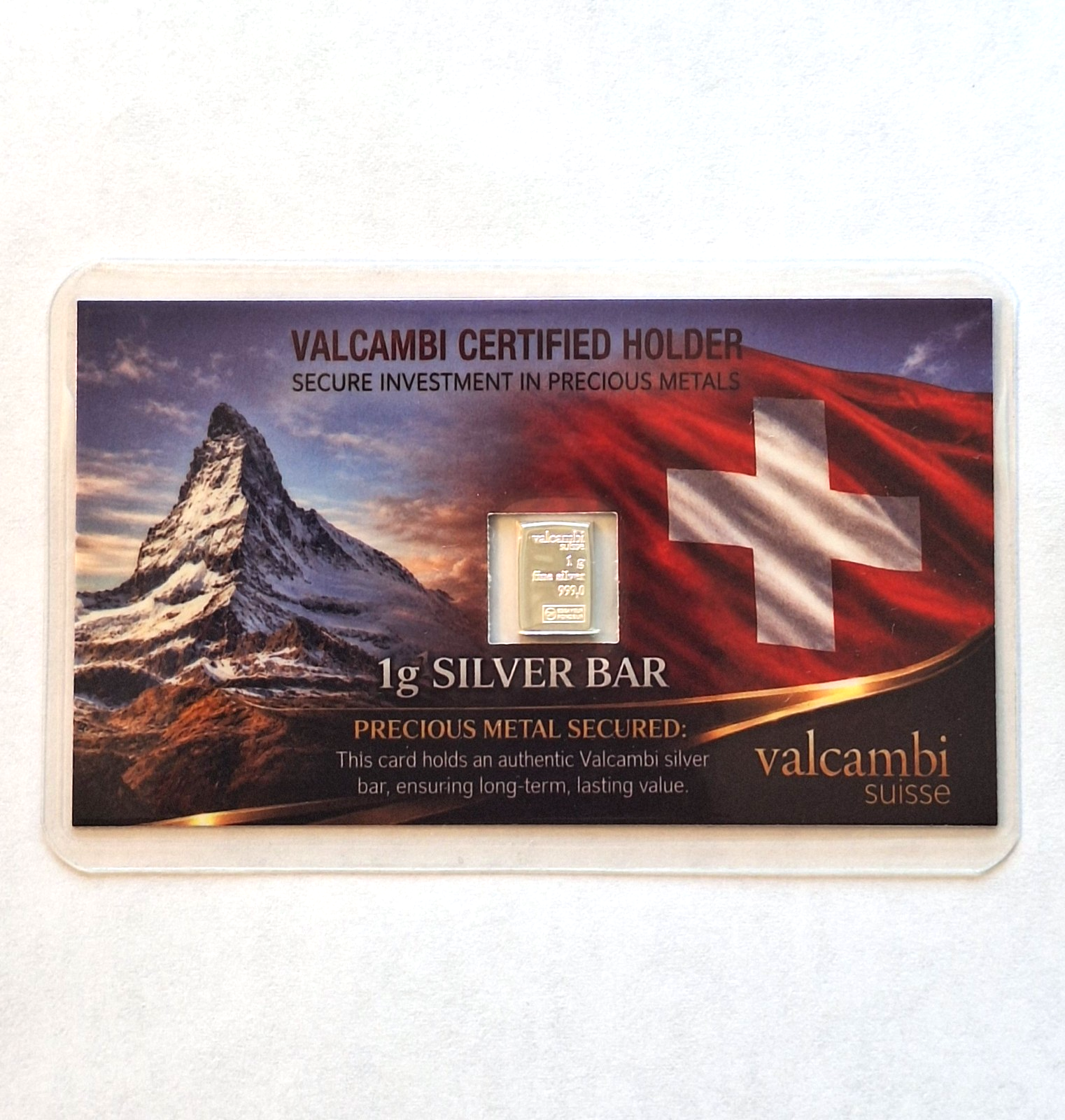 Trump Spirit Airlines & Valcambi Tribute Card Set w/ 1g .999 Fine Silver Bars