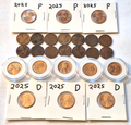 *ESTATE SALE* COIN LOT | Wheat Pennies BU & Circulated + 2025 Lincoln Cents