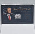 Donald Trump Tribute Card w/ Genuine 1g Buffalo .999 Fine Silver Bar